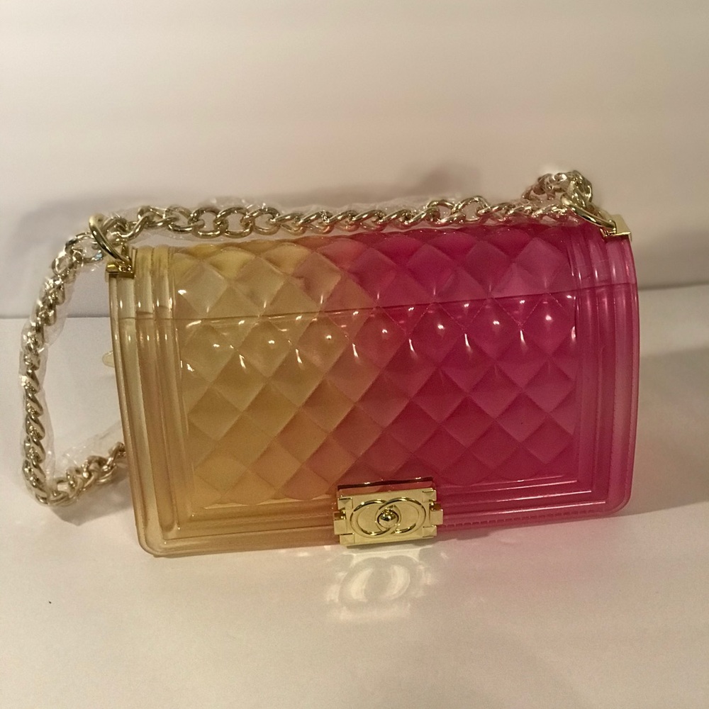 PVC Bag Lady Chain Transparent Candy Color - Picture 5 of 7